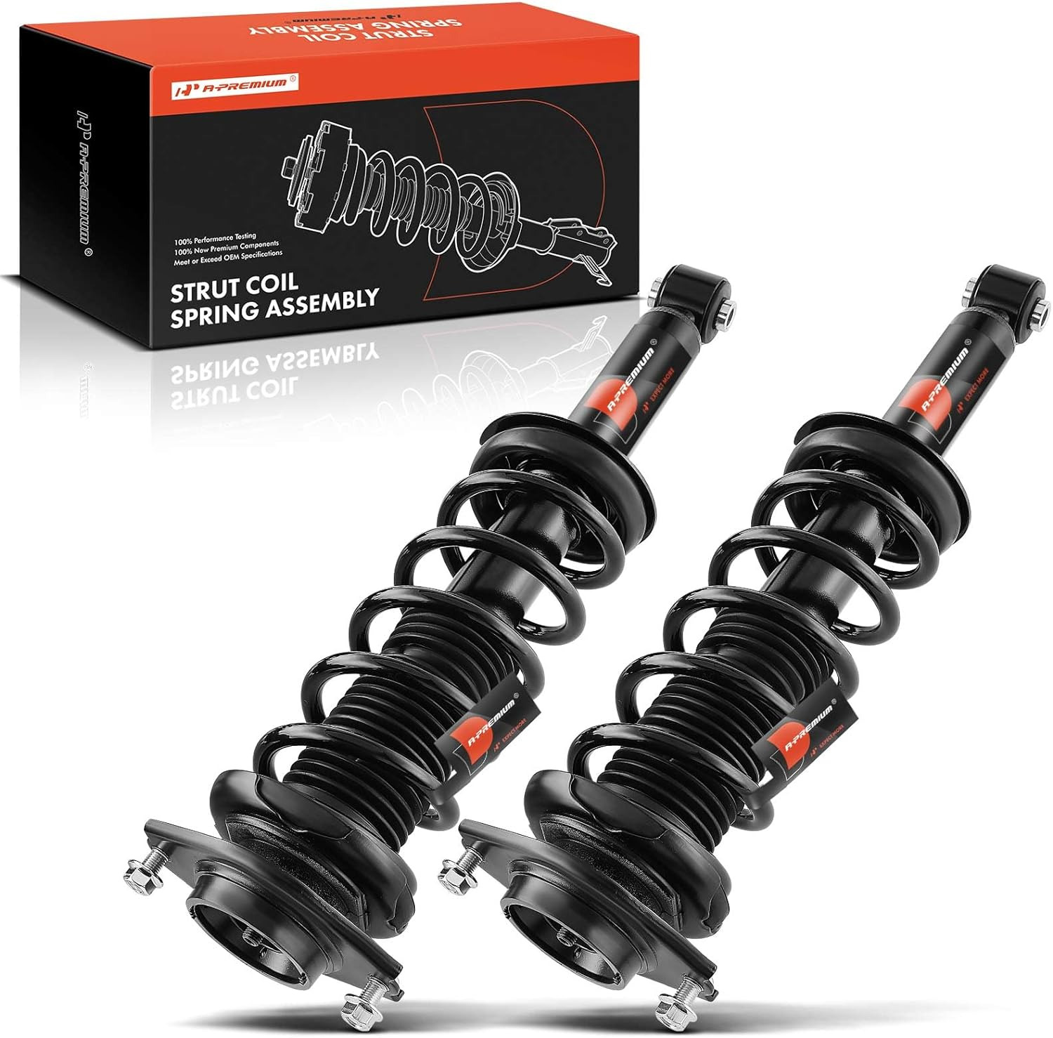 Rear Pair (2) Complete Strut & Coil Spring Assembly Compatible with Subaru XV Cr