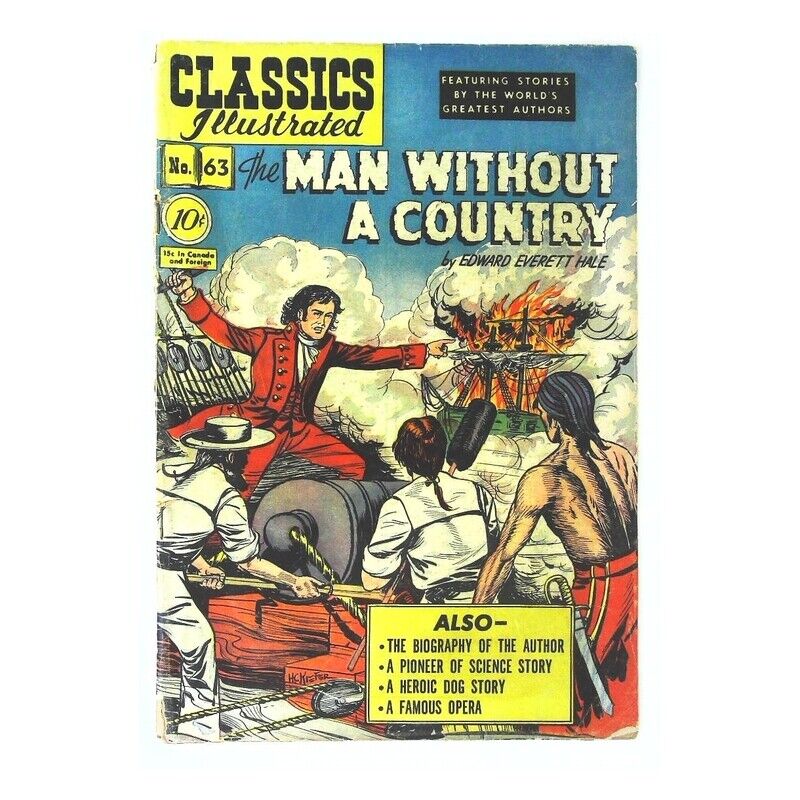 Classics Illustrated (1941 series) #63 HRN #62 in VG minus. Gilberton comics [q.