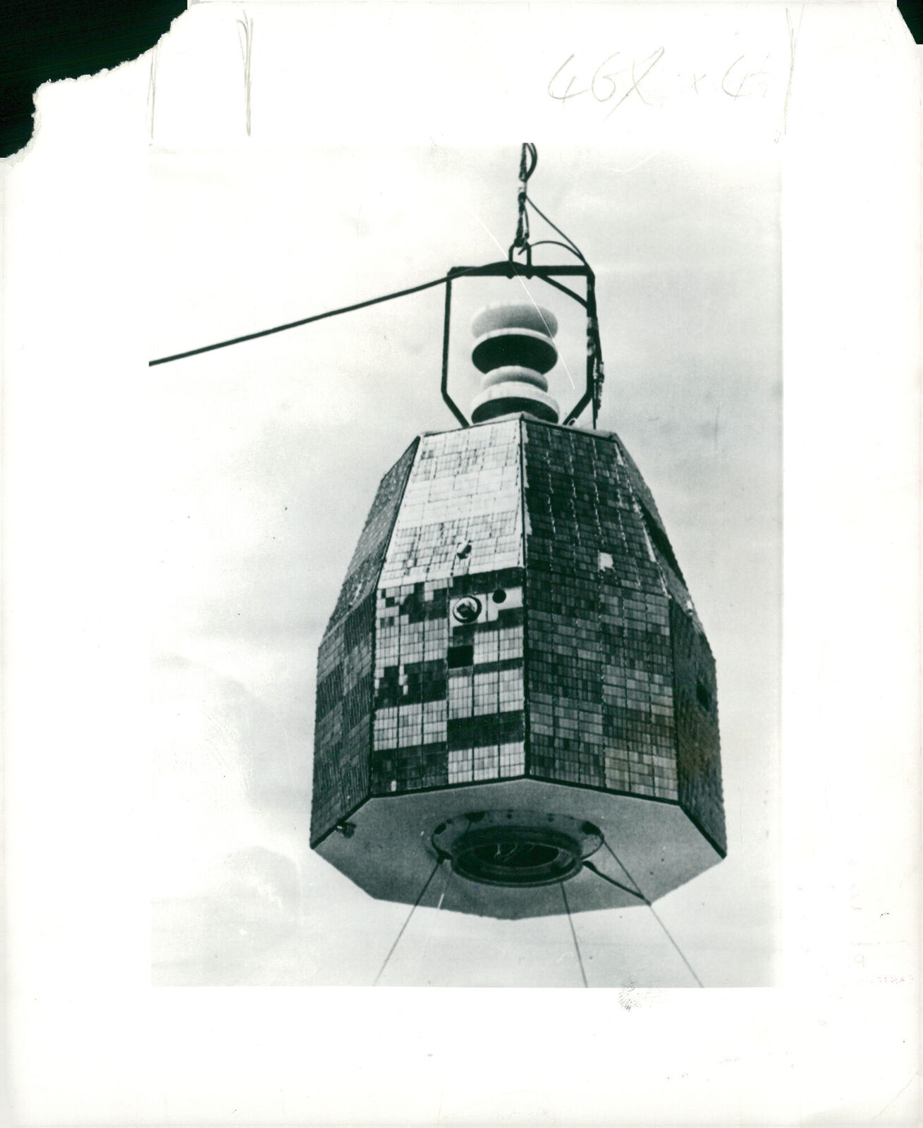 Space Satellite: Prism-shaped Satellite. - Vintage Photograph 1047927