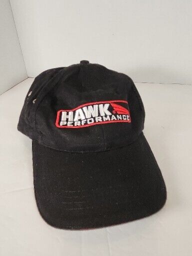 Hawk Performance Black Baseball Cap Hat Clipback-Race Proven Street Legal