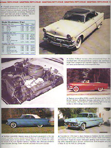1954 Ford Skyliner + Sunliner Convertible + Customline Tudor Article - Must See