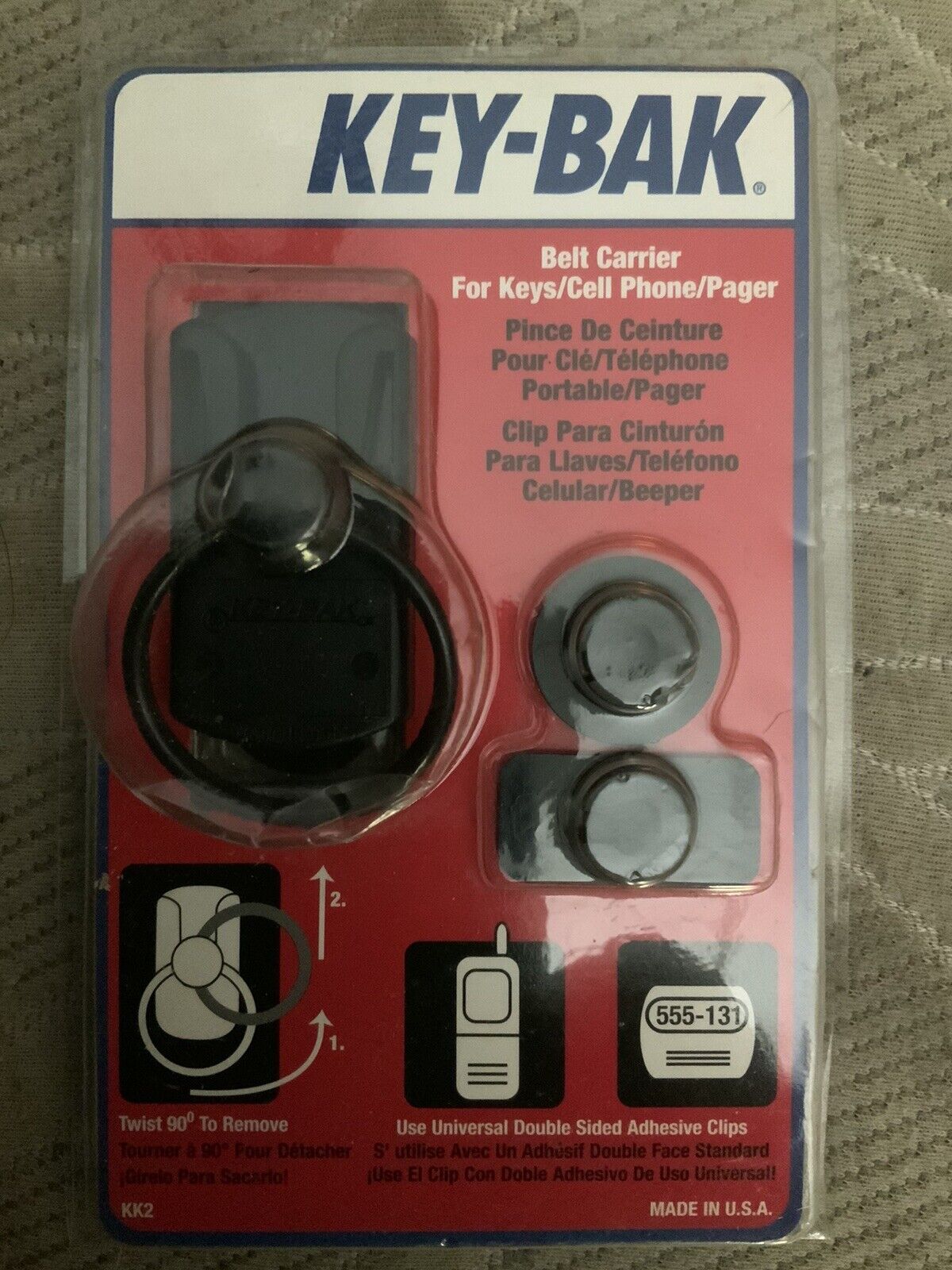 KEY BAK  Key Holder, Belt Clip Key Accessory Cell Phone Clip Easy Release Multi
