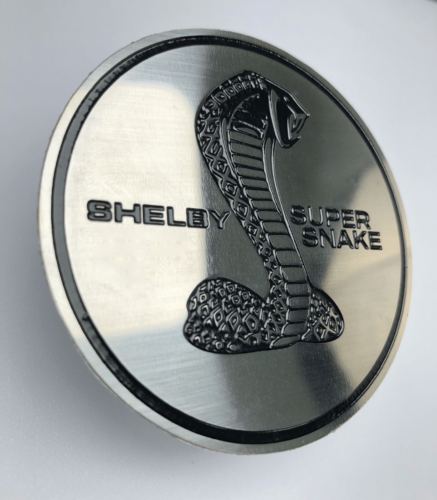 Badge Emblem Ford Shelby Cobra Super Snake Stainless Steel