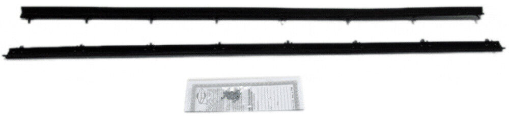Window Sweeps Weatherstrip for 78-83 Ford Fairmont Black Front Left Right 2 pcs