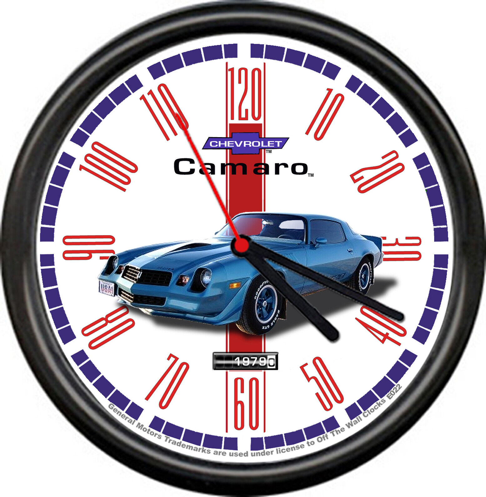 Licensed 1979 Camaro Muscle Car Chevrolet General Motors Sign Wall Clock