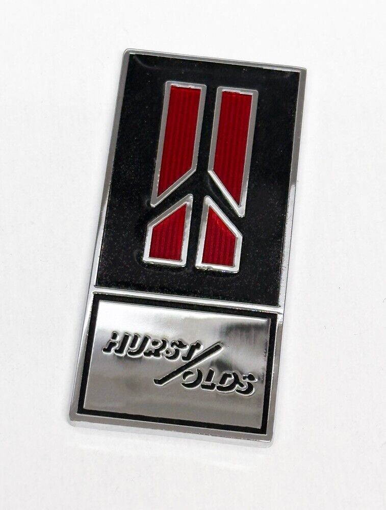 1984 Correct Hurst Olds Metal Cloisonné Dash Plaque Emblem 3M Adhesive Backing