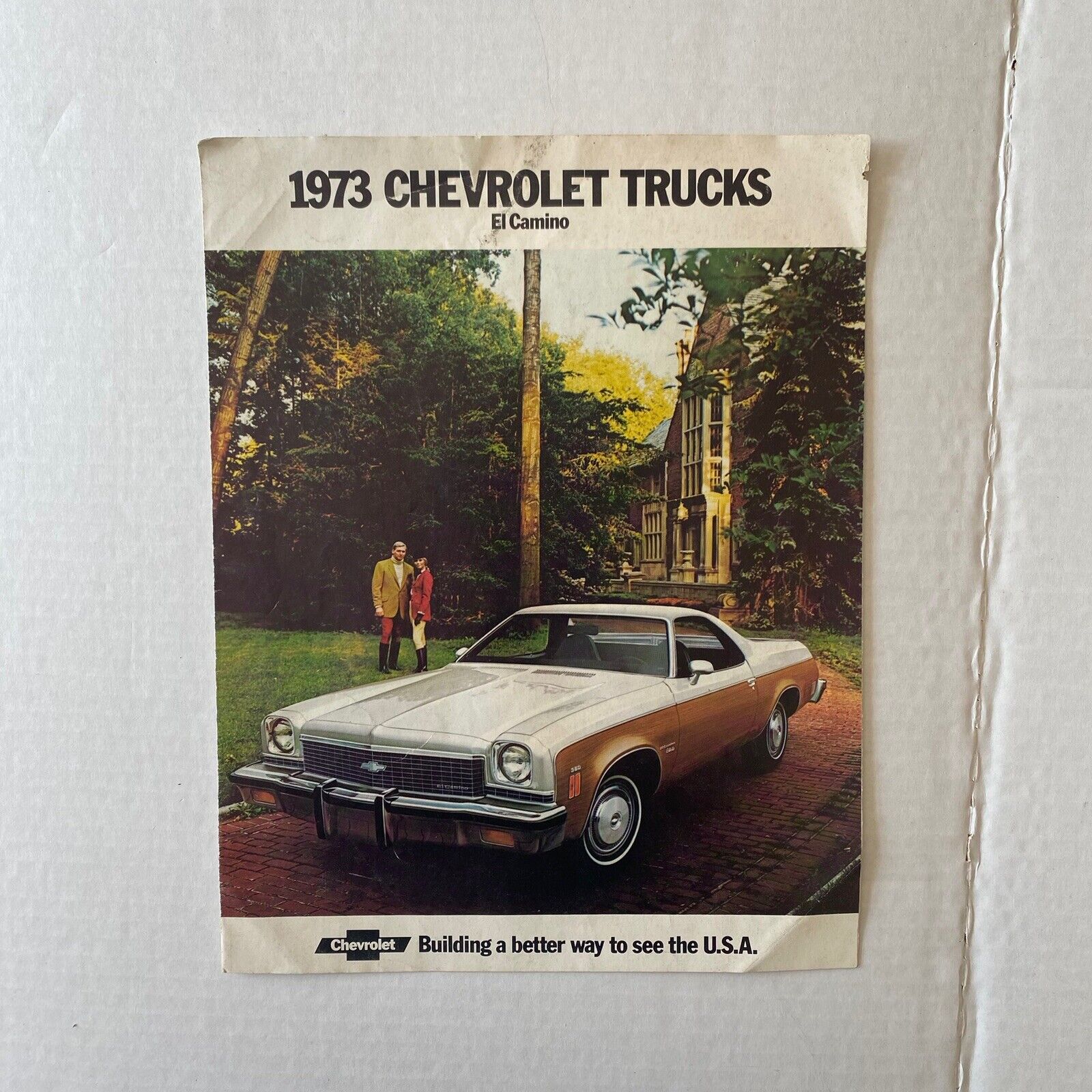 1973 Chevrolet El Camino sales brochure 6 pg folder ORIGINAL literature