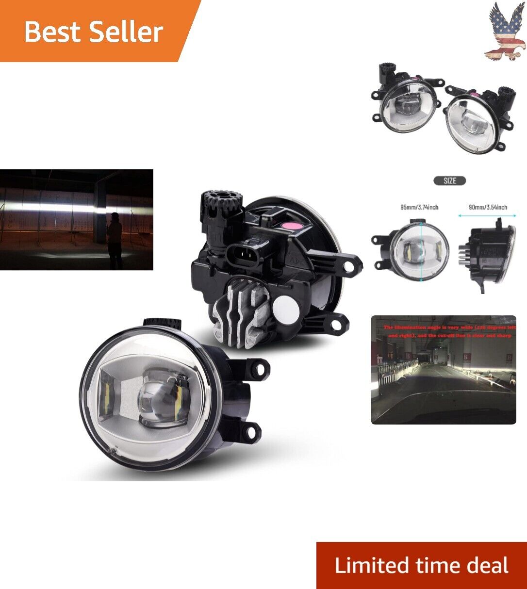 Premium High-Quality LED Fog Lights - Wide Angle Coverage - For Toyota Cars