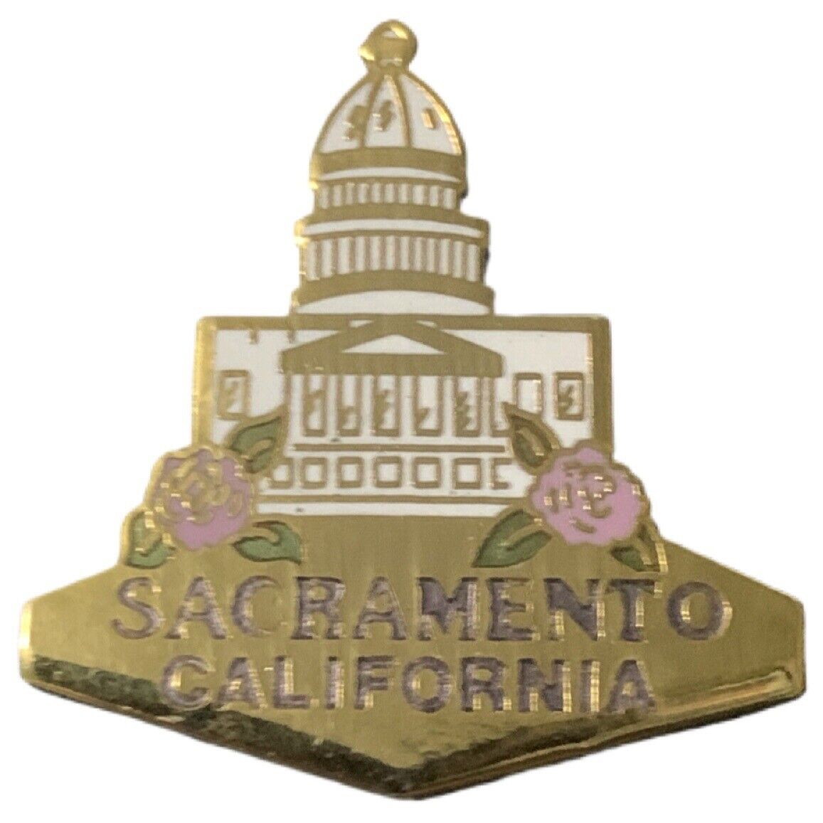 Vintage Sacramento California State Capitol Travel Souvenir Pin