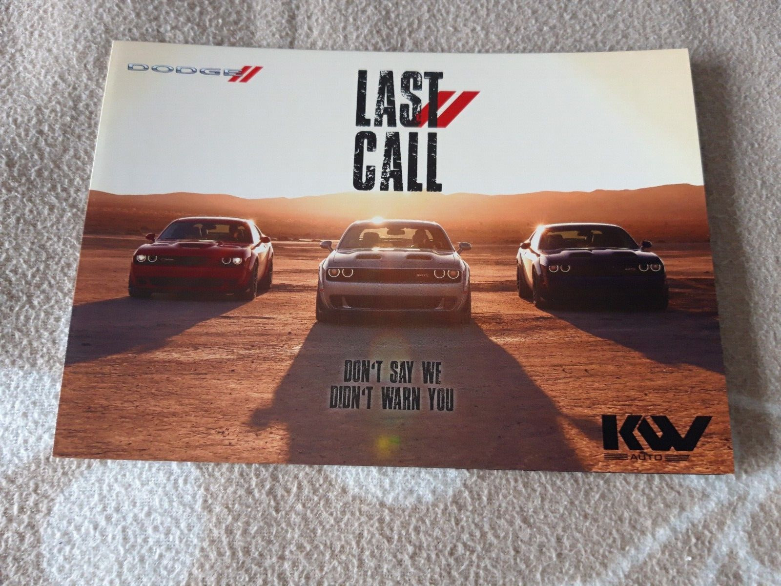 2023 MY Dodge CHALLENGER Last Call Special Editions Brochure Prospekt English