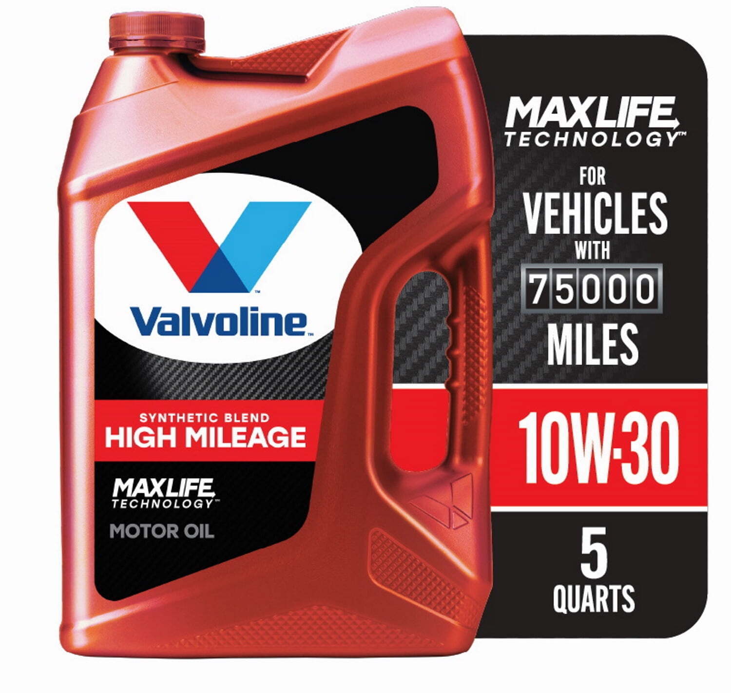 Valvoline MaxLife High Mileage 10W-30 Synthetic Blend Motor Oil 5 QT