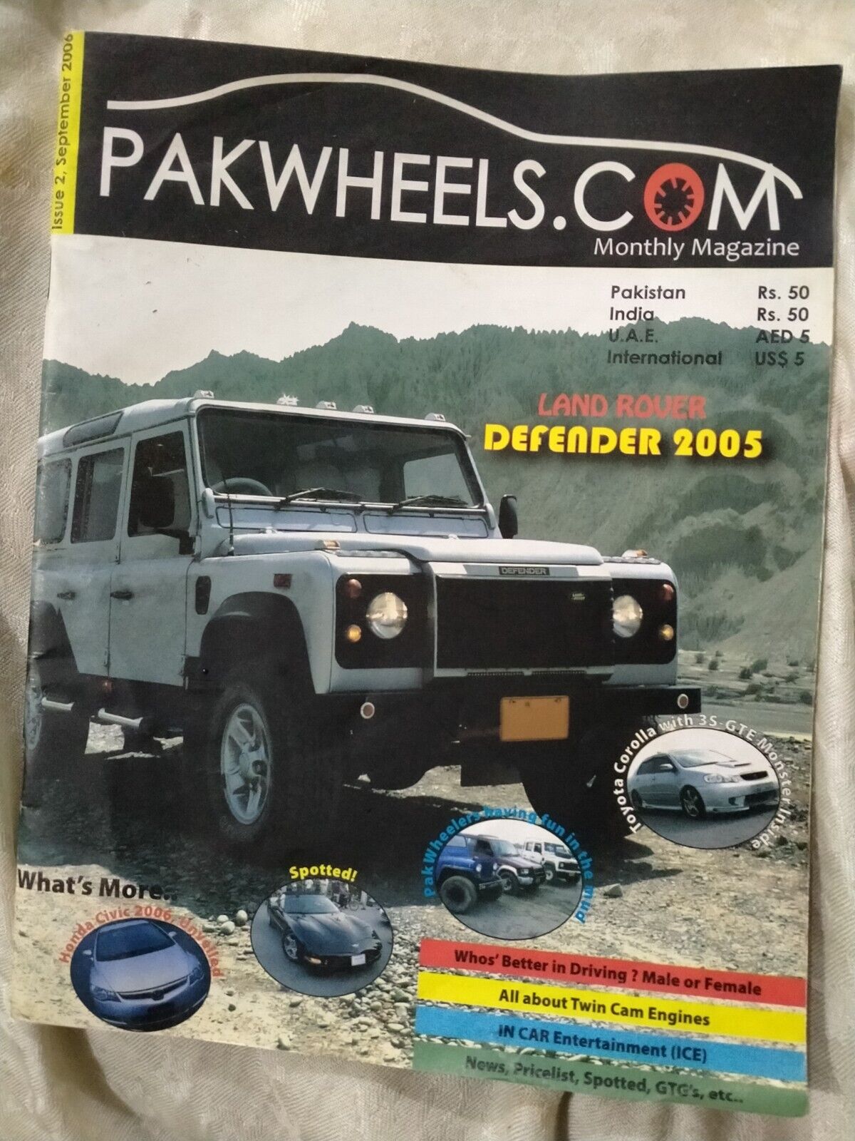 Original 2006 PakWheels Magazine September Issue- Rare Find for Auto Enthusiasts