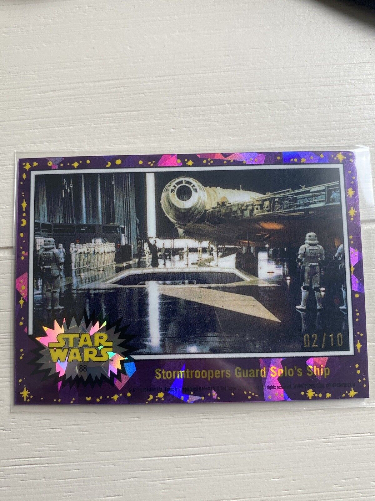 2022 Star Wars Chrome Sapphire #88 Stormtroopers Guard Solo's Ship 2/10