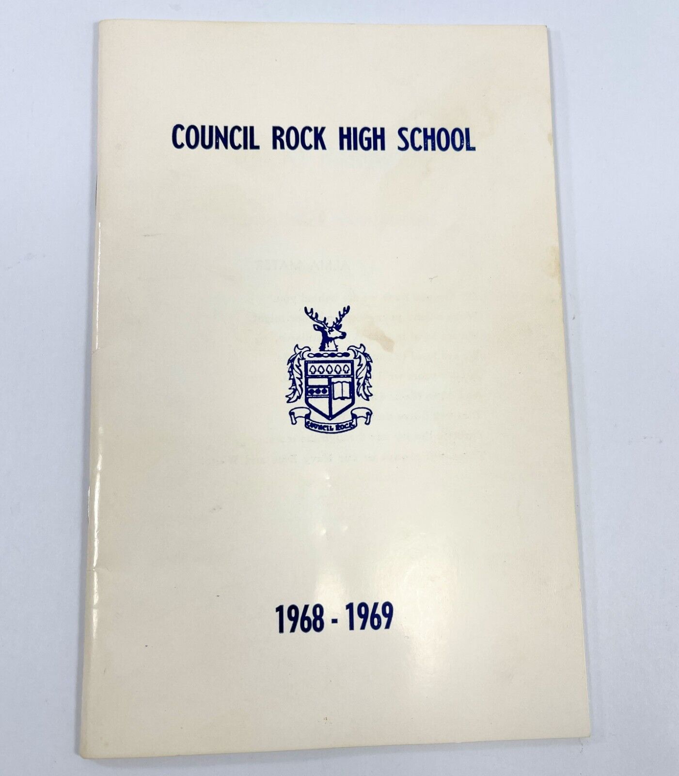 1968-1969 Council Rock High School Student Handbook Newtown Pennsylvania PA