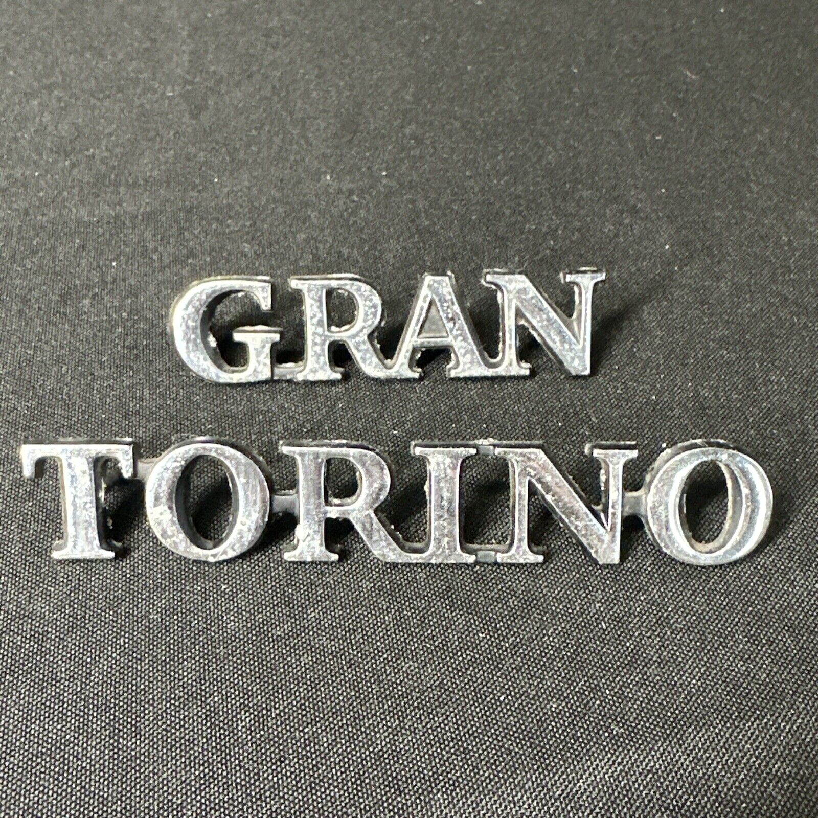 Ford OEM 1972-1976 Grand Torino Metal Chrome Emblem D20B 16098