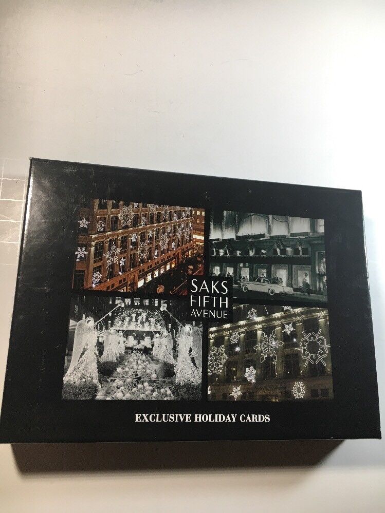 Saks Fifth Avenue Exclusive Holiday Card Set Of 20 New 2005