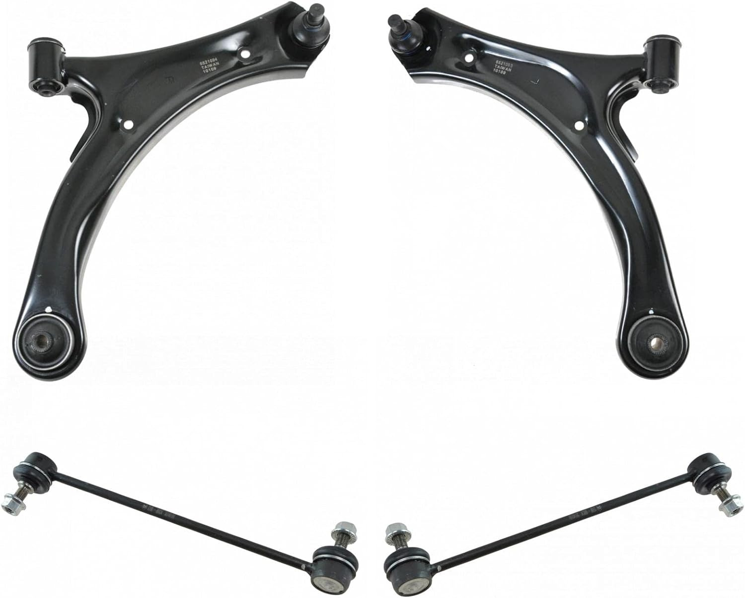 Front Lower Control Arms Ball Joints & Sway Bar End Links Compatible with Suzuki