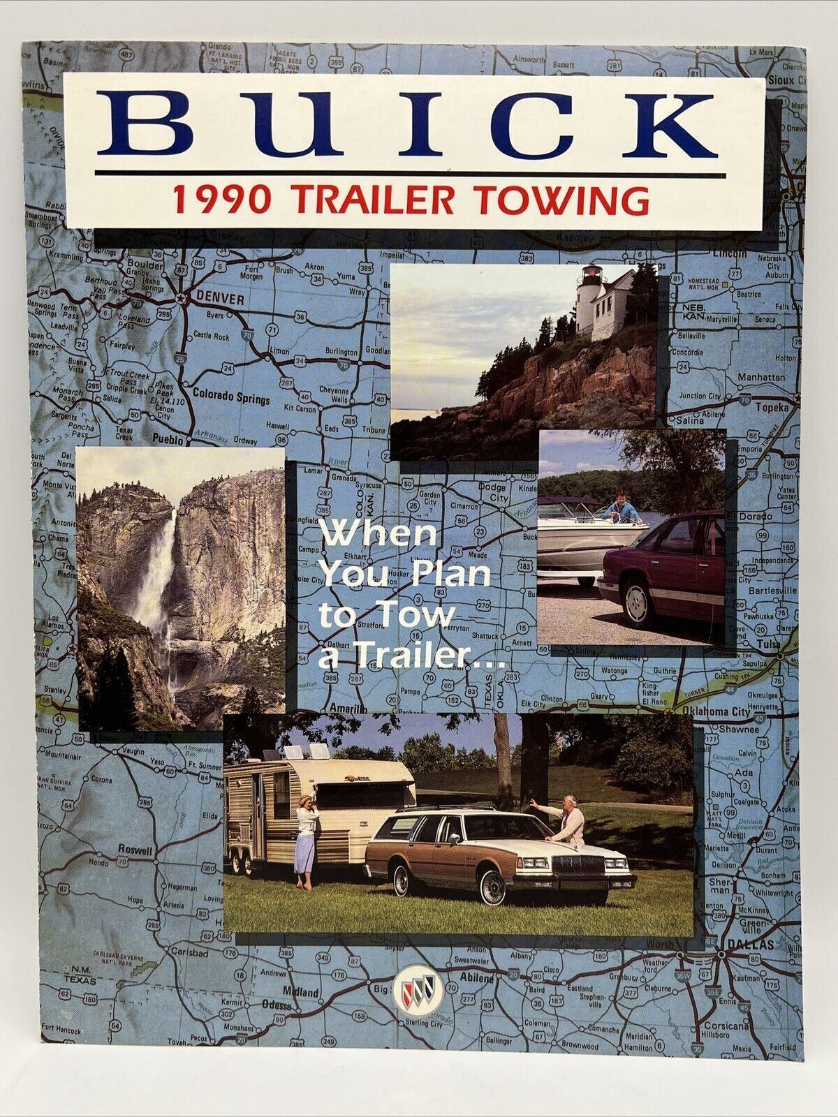 1990 BUICK TRAILER TOWING The Great American Road Auto Dealer Car Brochure Specs