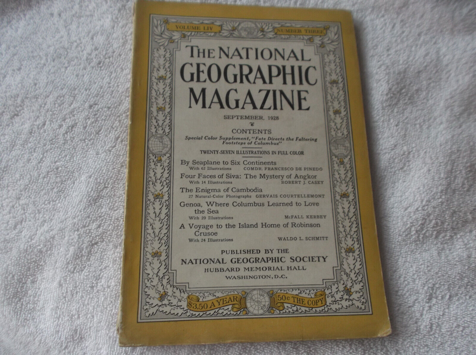 NATIONAL GEOGRAPHIC MAGAZINE-SEPT 1928