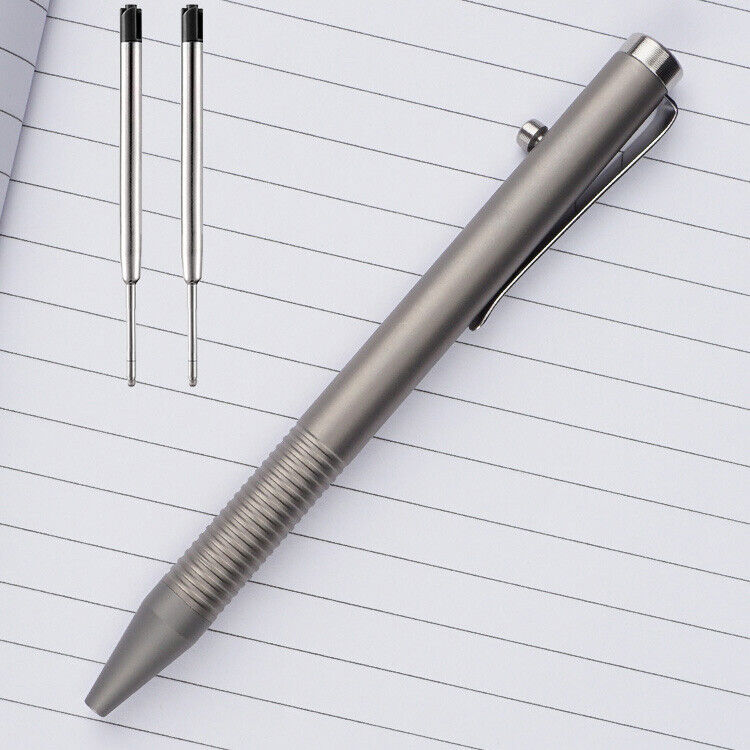 Titanium Pocket Ball Pen Ballpoint Pen Office Signatur Students Stationery EDC