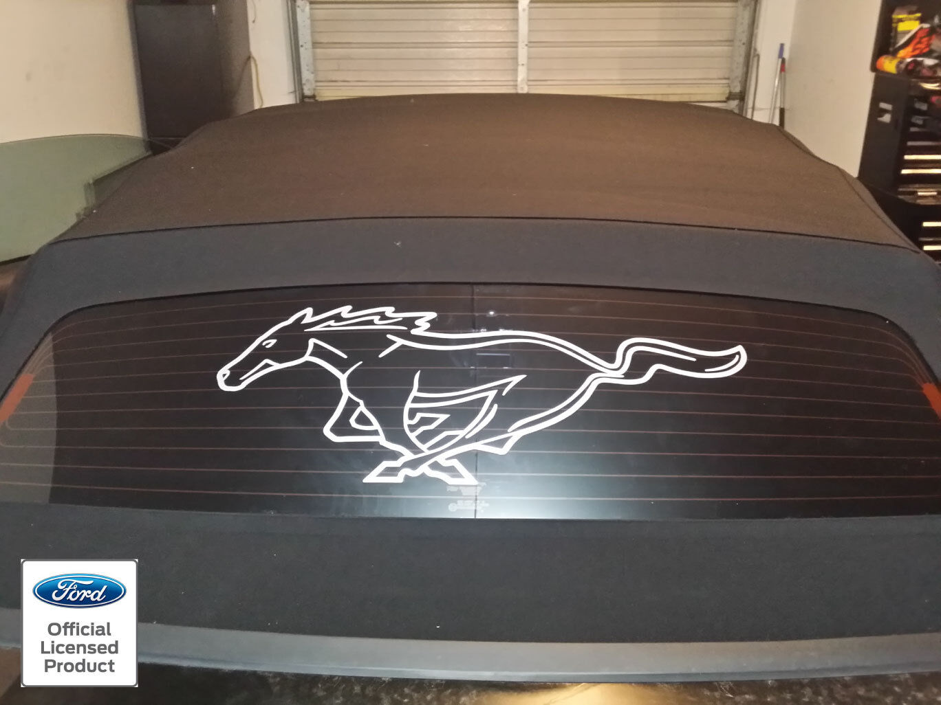 FORD MUSTANG REAR WINDOW PONY OUTLINE DECAL 94-98 99-04 05-09 2010-2014 GRAPHICS