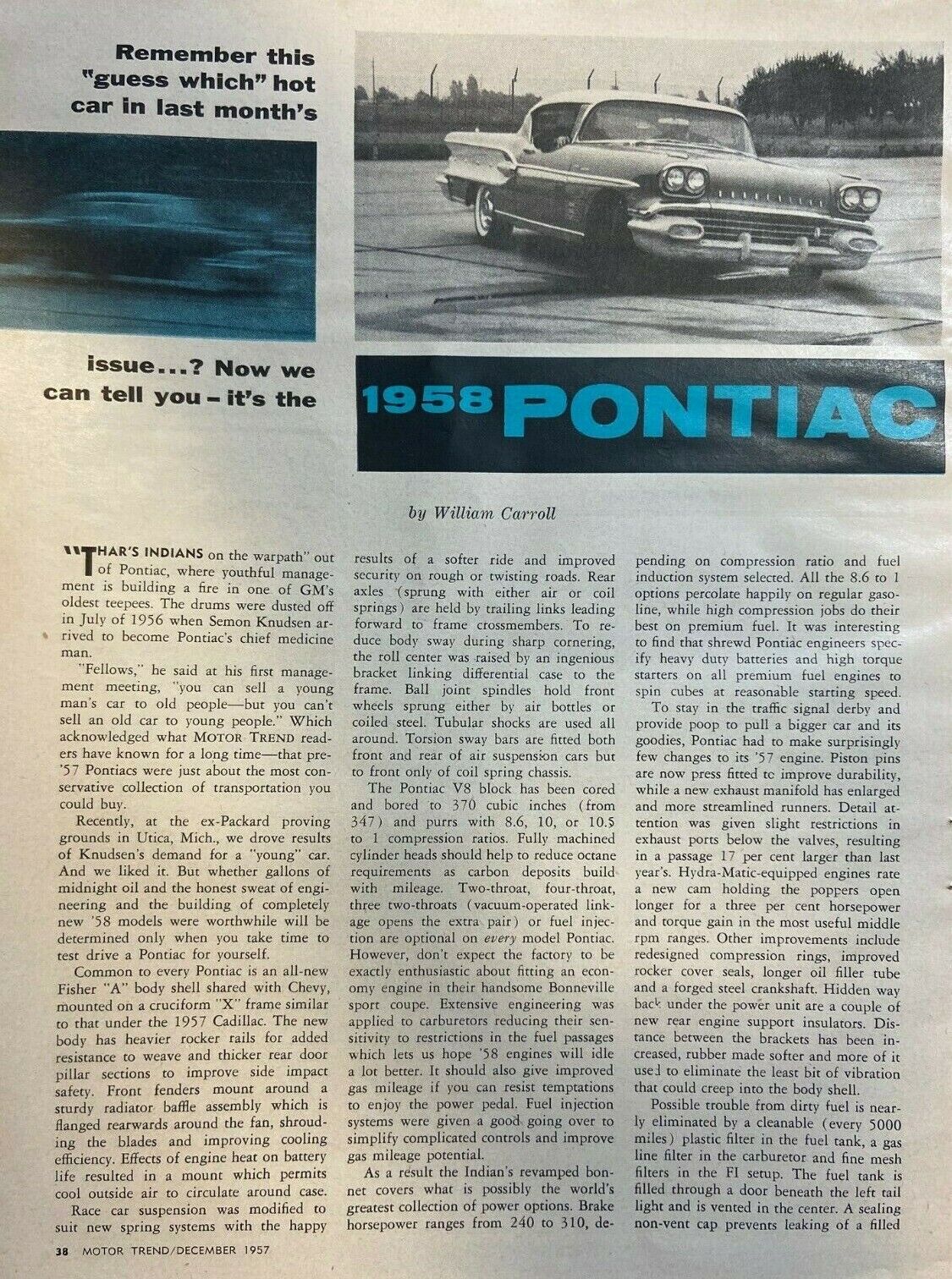 1958 Pontiac Automobiles illustrated