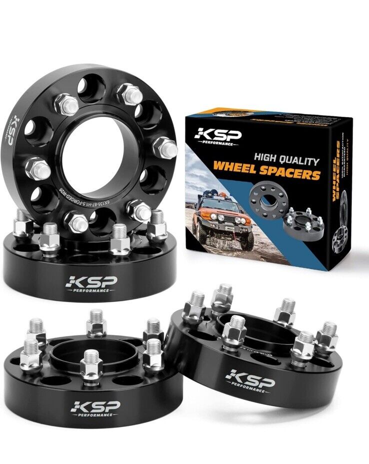 KSP 6x135 Wheel Spacers F150 - 1.5in Hubcentric Adapters - Improve Fitment 15-23