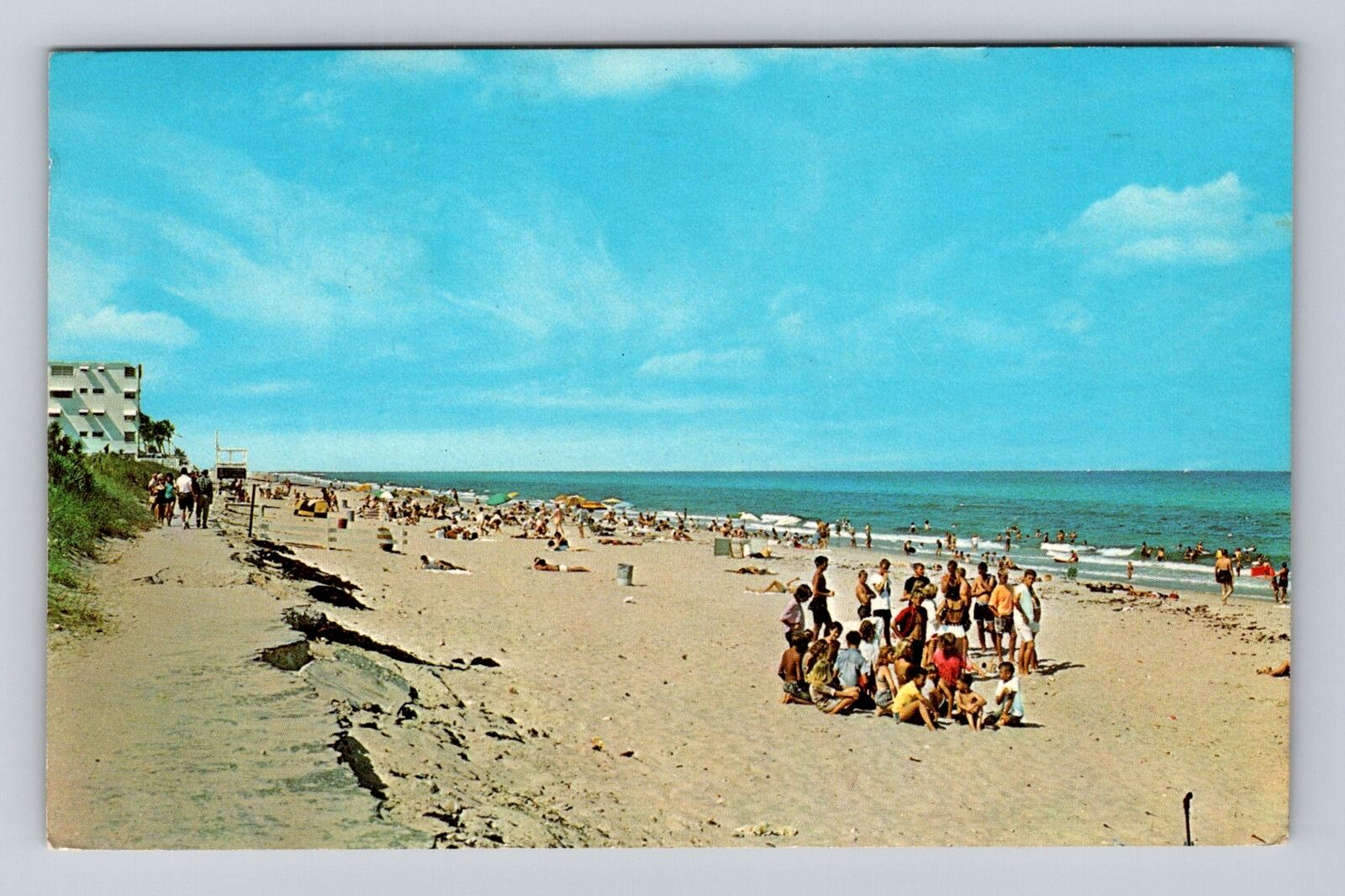 Lantana FL-Florida, Finest Beaches, Antique, Vintage c1963 Souvenir Postcard