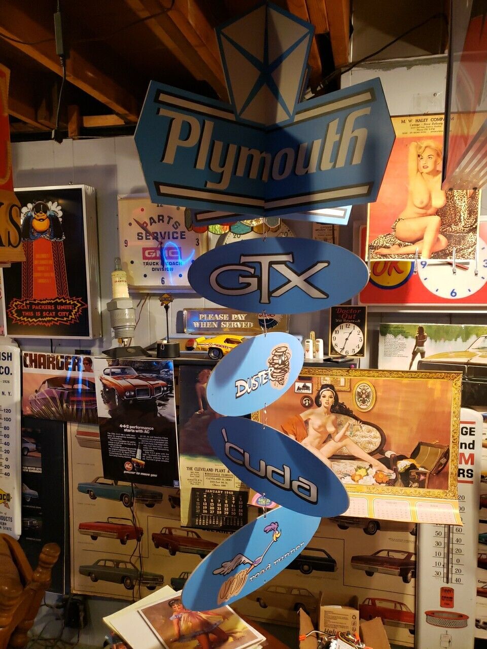 Vintage Plymouth Sign