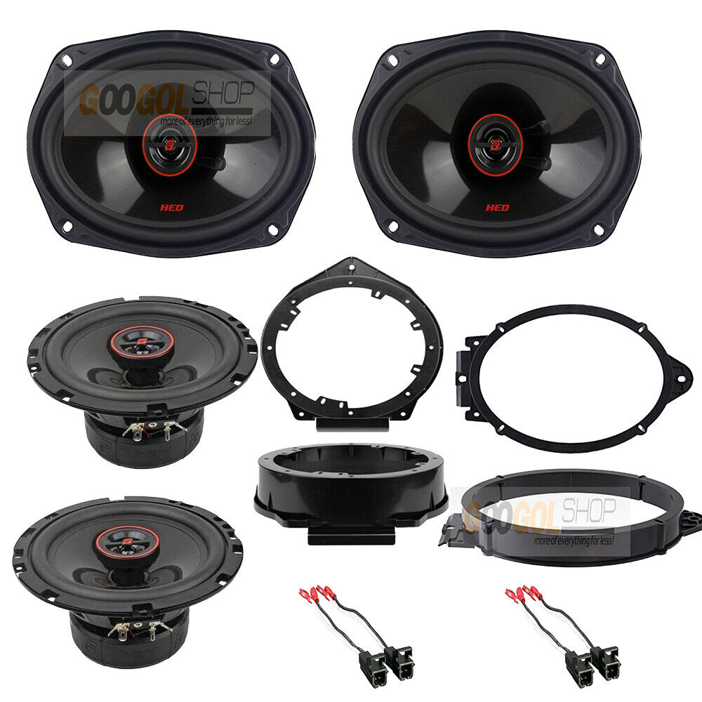 Vega HED 2Way Front & Rear coax Door Speaker install kit for 2010 - 2015 Camaro