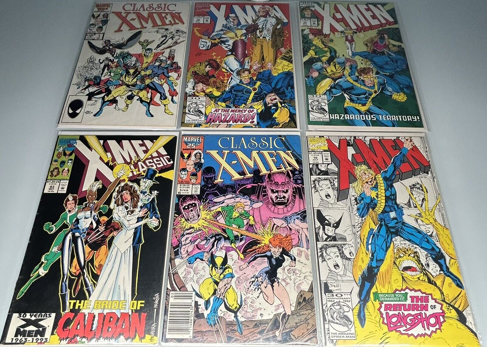Vintage 1985-1992 Marvel Comic Books Lot X-Men Series Collection Lot Of 6