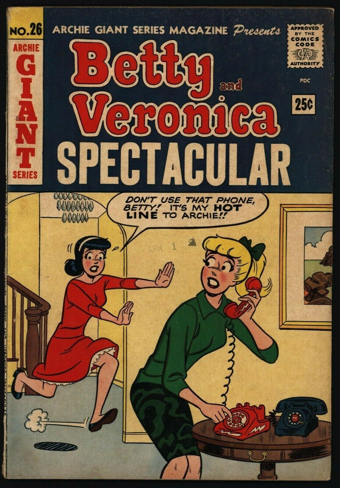 Archie Giant Series #26 Fine- Betty & Veronica Spectacular Pin-Ups Issue 1964 SA