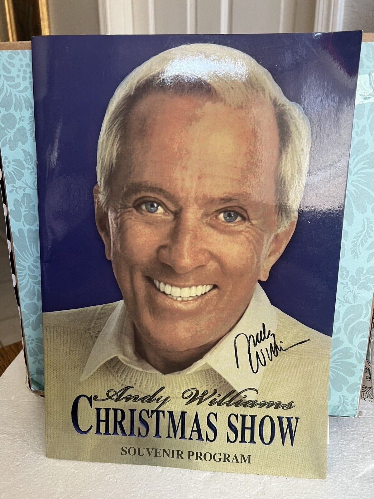 Andy Williams Christmas Show Souvenir Program w Signature + 8x10 Photo Included