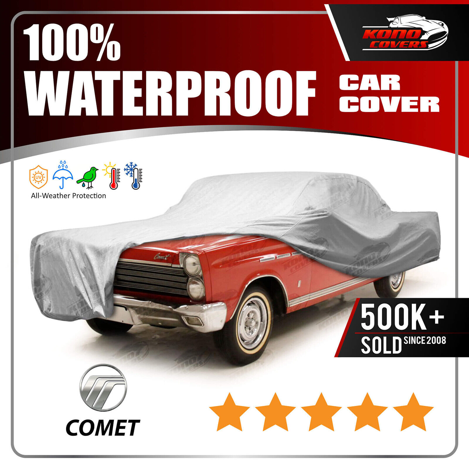 MERCURY COMET 2-Door 1964-1965 CAR COVER - 100% Waterproof 100% Breathable