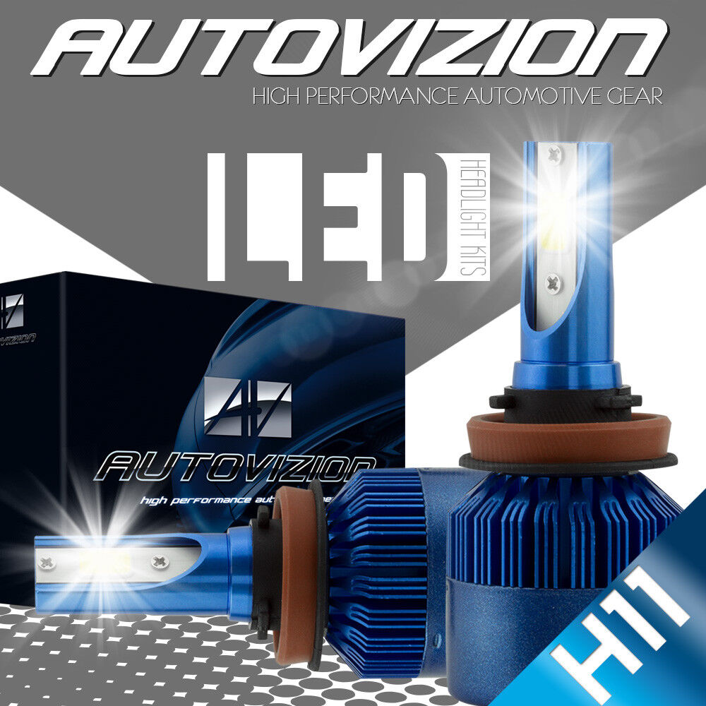 AUTOVIZION LED HID Headlight Conversion kit H11 6000K for 2011-2016 Ram 5500