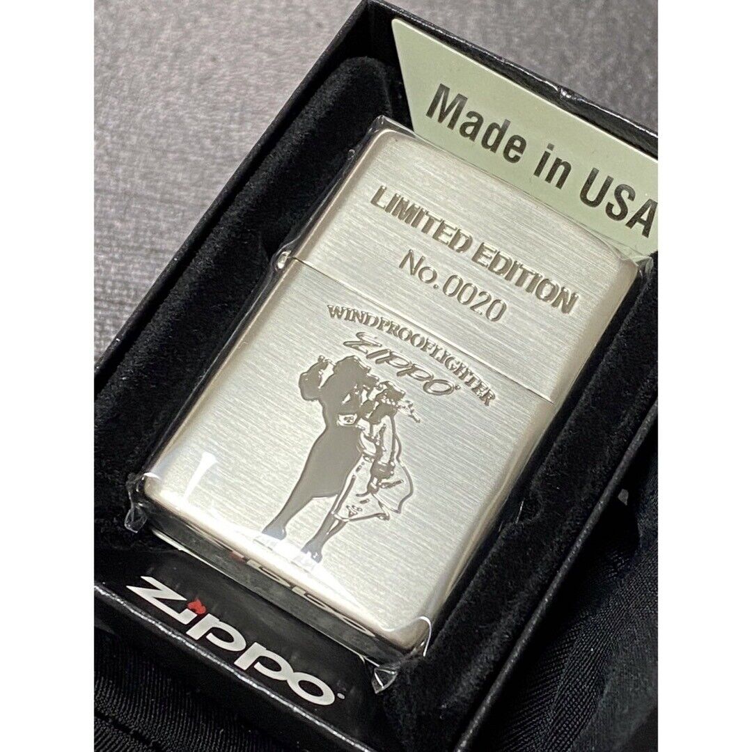 Zippo Windy Double Silhouette Limited Edition Front Stamp Made In 2023