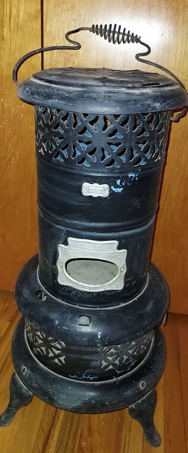 Blue Perfection Kerosene Oil Heater Stove 230-C USA Smokeless Painted Black