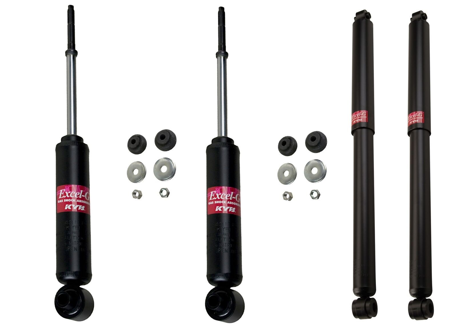 Front & Rear KYB Excel-G Shock Absorbers Kit for Chrysler Cordoba Dodge Charger