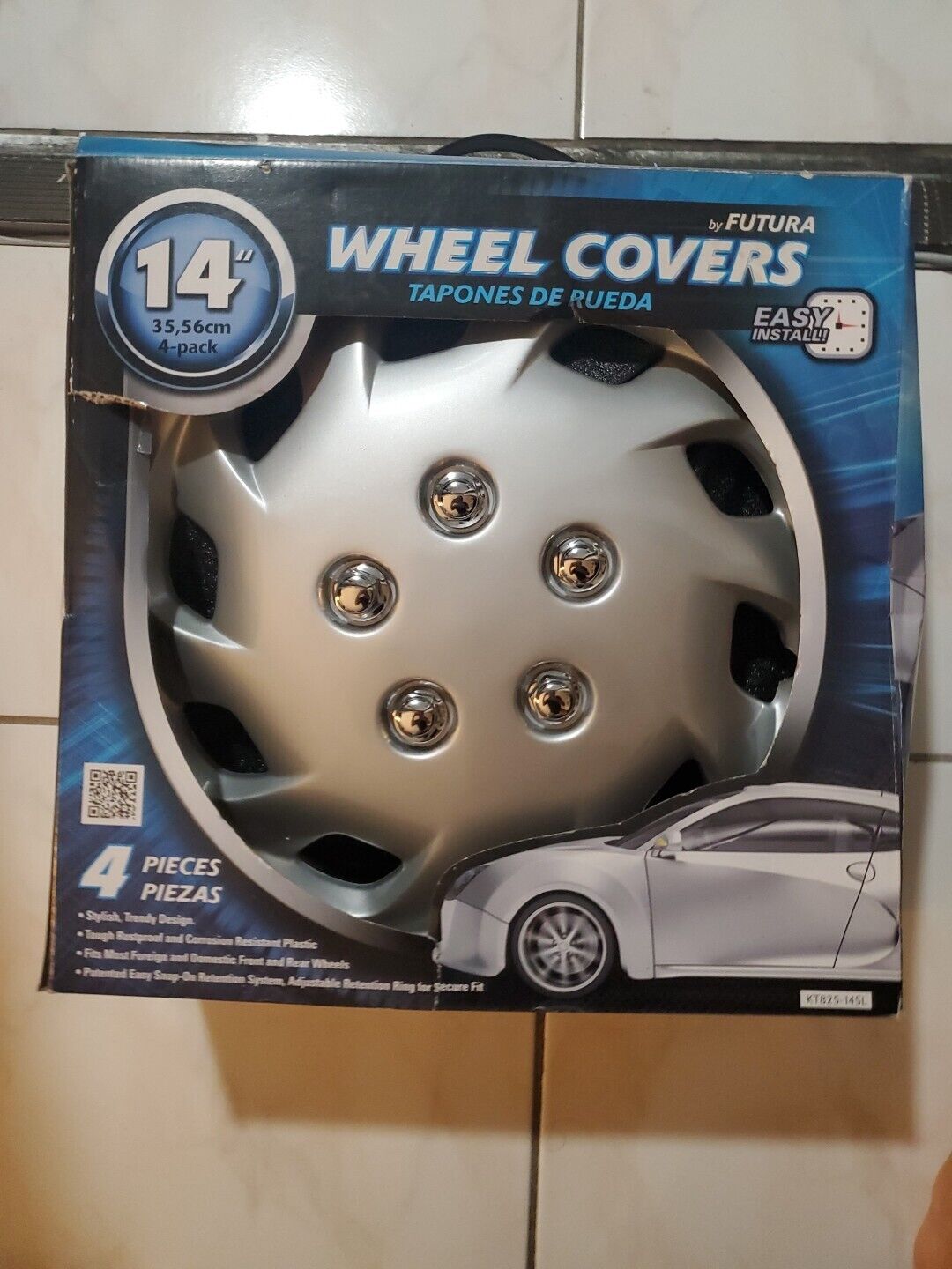 CLASSIC SERIES 14 Inch Silver Wheel Covers Vehicle Acc. Open Box By FUTURA