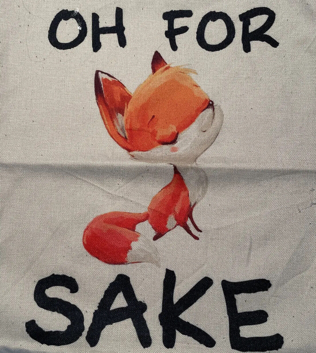 Funny Oh For Fox Sake  Decorative Throw Pillow Covers 18 × 18 - 