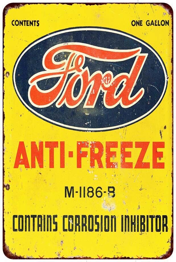 FORD ANTI-FREEZE Vintage LOOK reproduction Metal sign