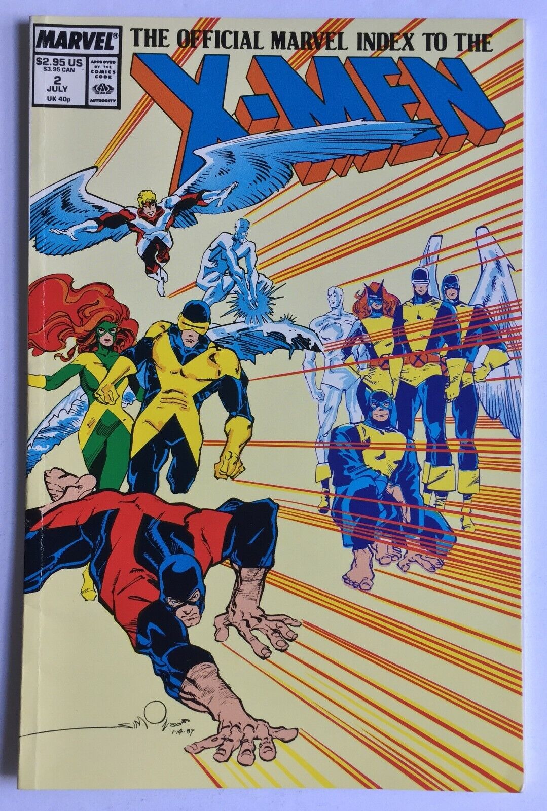 Marvel Index to the X-Men #2 (Jul 1987, Marvel)