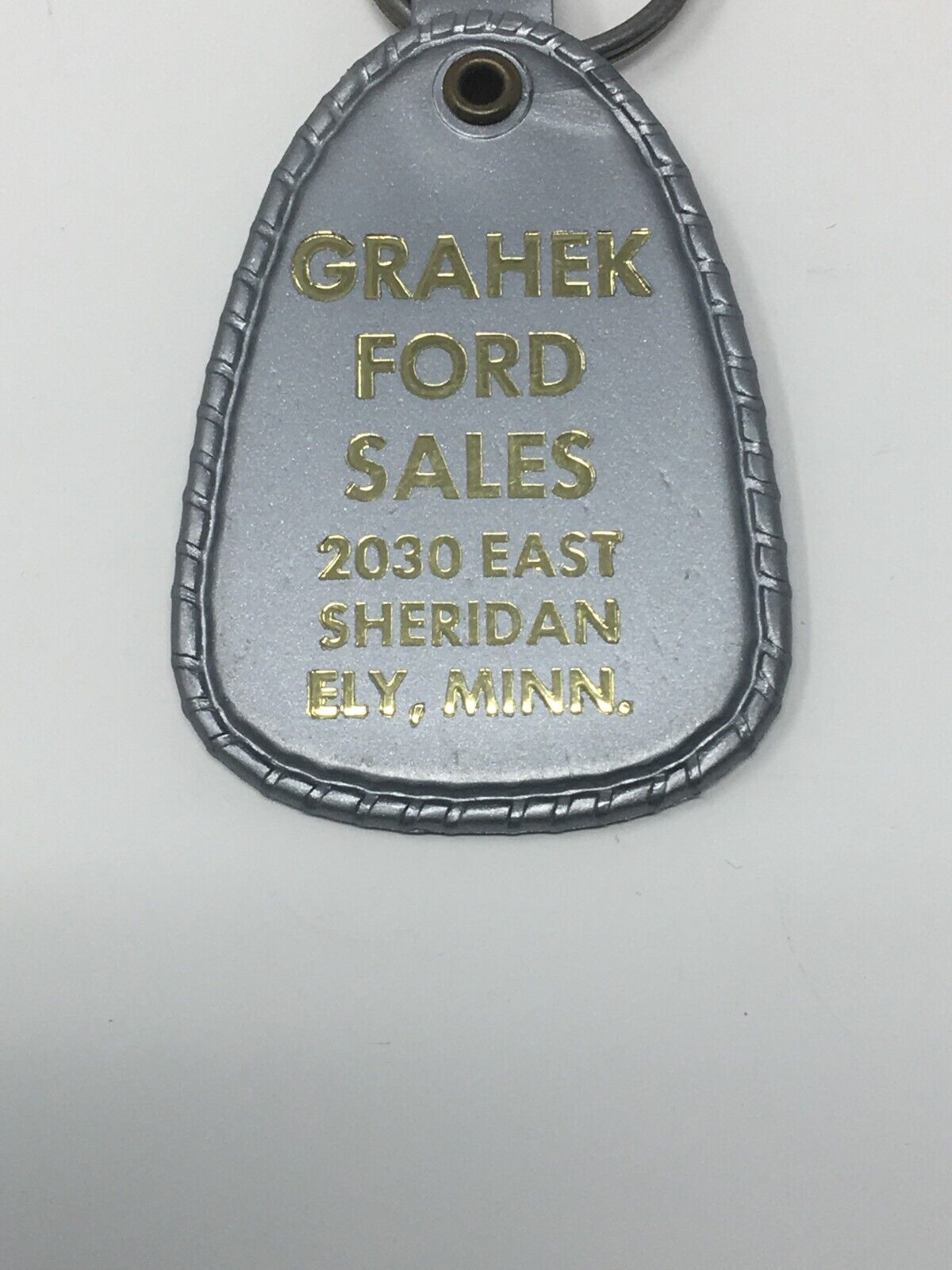 Grahek Ford Sales Ely MINN Keychain, Minnesota Key Ring Accessory
