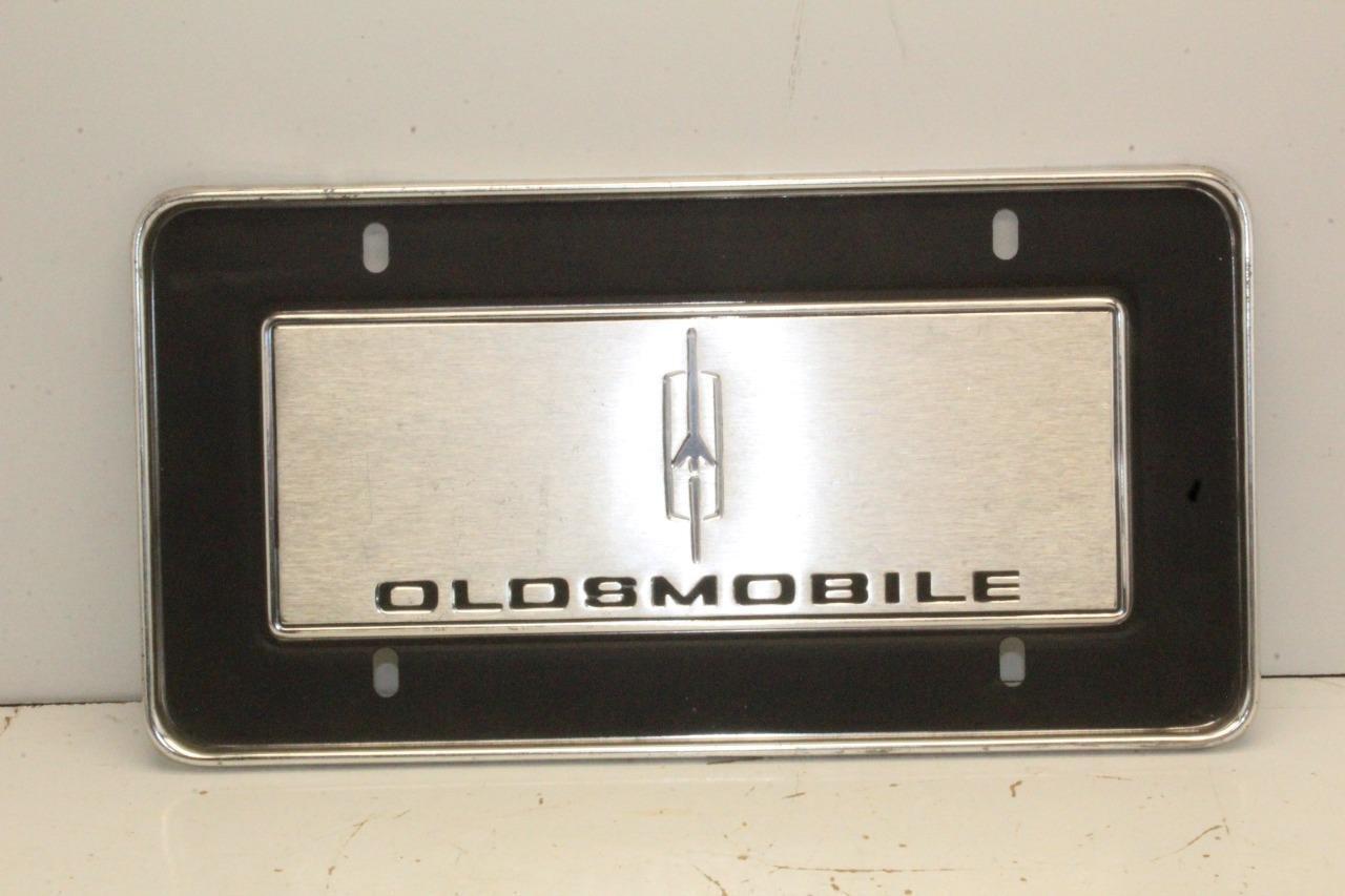 Vintage NOS Oldsmobile Factory Vanity License Plate Tag Cutlass 442 Aluminum
