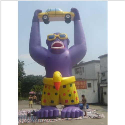 26ft(8M) Advertising Giant Inflatable Gorilla Automobile Promotion with Blower