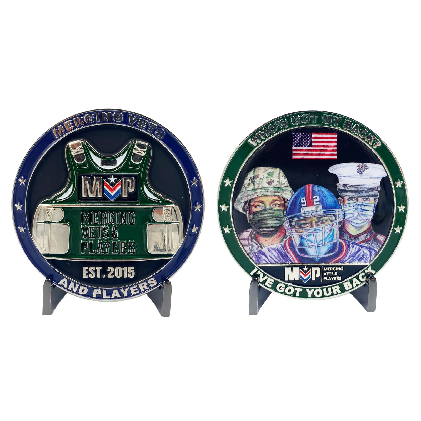 DL11-12 Official Limited Edition MVP Pandemic Heroes Challenge Coins Merging Vet