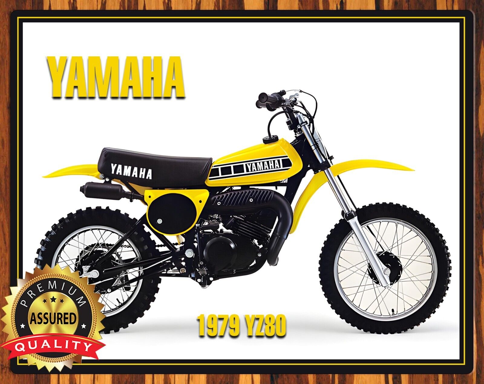 1979, 1980, 1981, 1982 Yamaha YZ - Motocross QTY 8 - Metal Sign 11 x 14