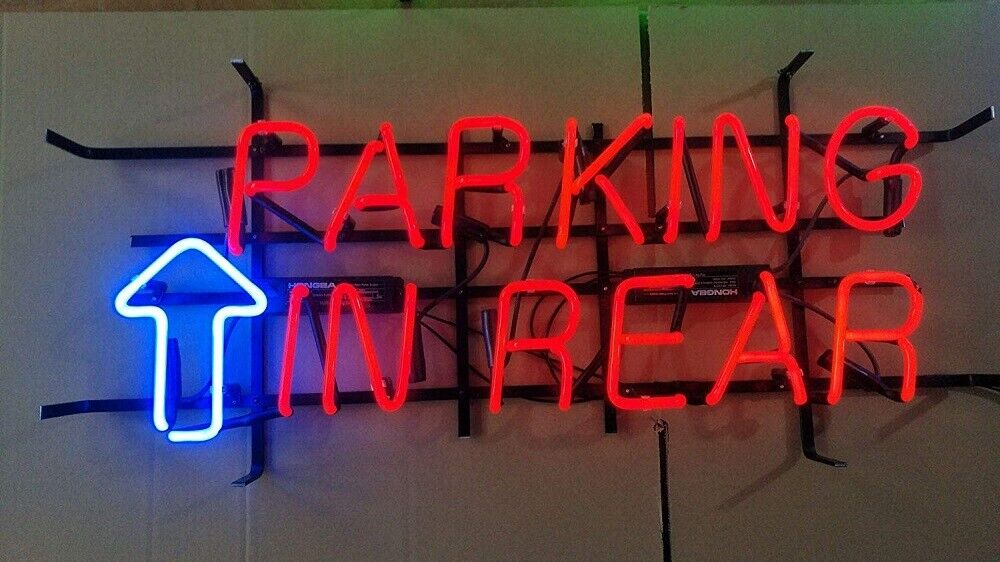 Parking in Rear Neon Light Sign 24\