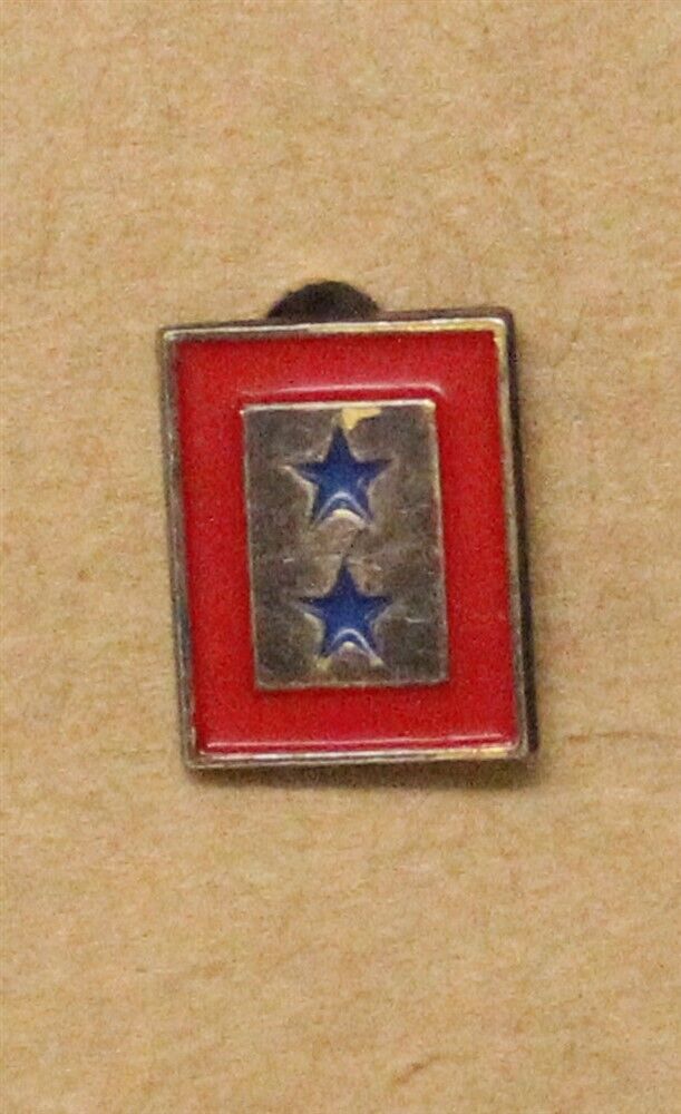 Son-In-Service Sweetheart pin, painted silver Bar w/2 Stars (3123)