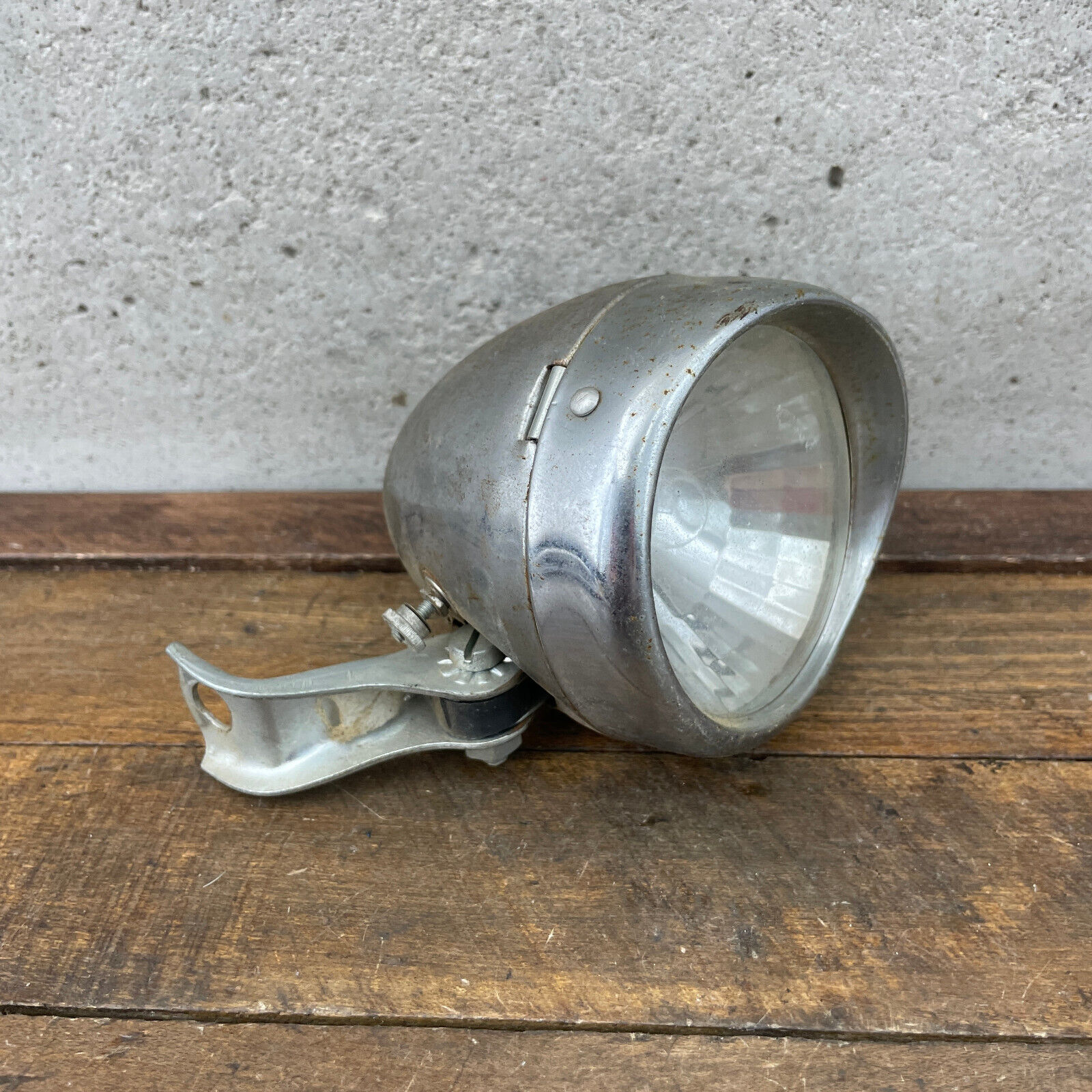 Vintage Front Bicycle Light Headlight PARTS Chrome Teardrop Cruiser Klunker 50s